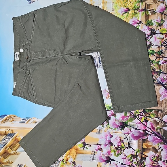 Taylor Stitch Button Green Jeans Size 36x29 - Picture 1 of 8